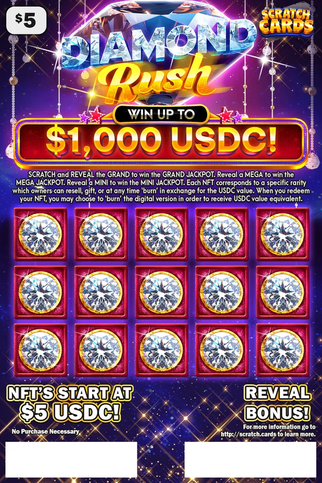 Diamond Rush ticket, front