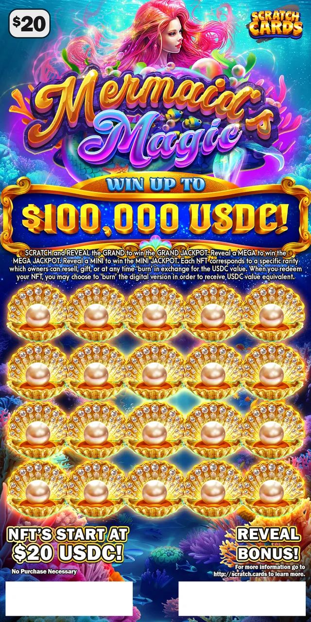 Mermaid Magic ticket, front